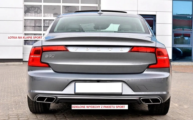 Volvo S90 cena 109900 przebieg: 180000, rok produkcji 2017 z Płock małe 742